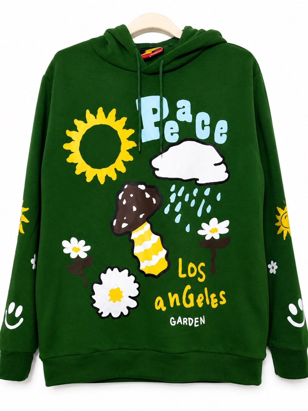 Riot Empire Graphic Hoodie Retro Smiley Mushroom Cottagecore Streetwear Size‎ M